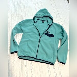 Patagonia Jacket Girls XL 14 Better Micro D Snap T Fleece Coat Outdoors Hood